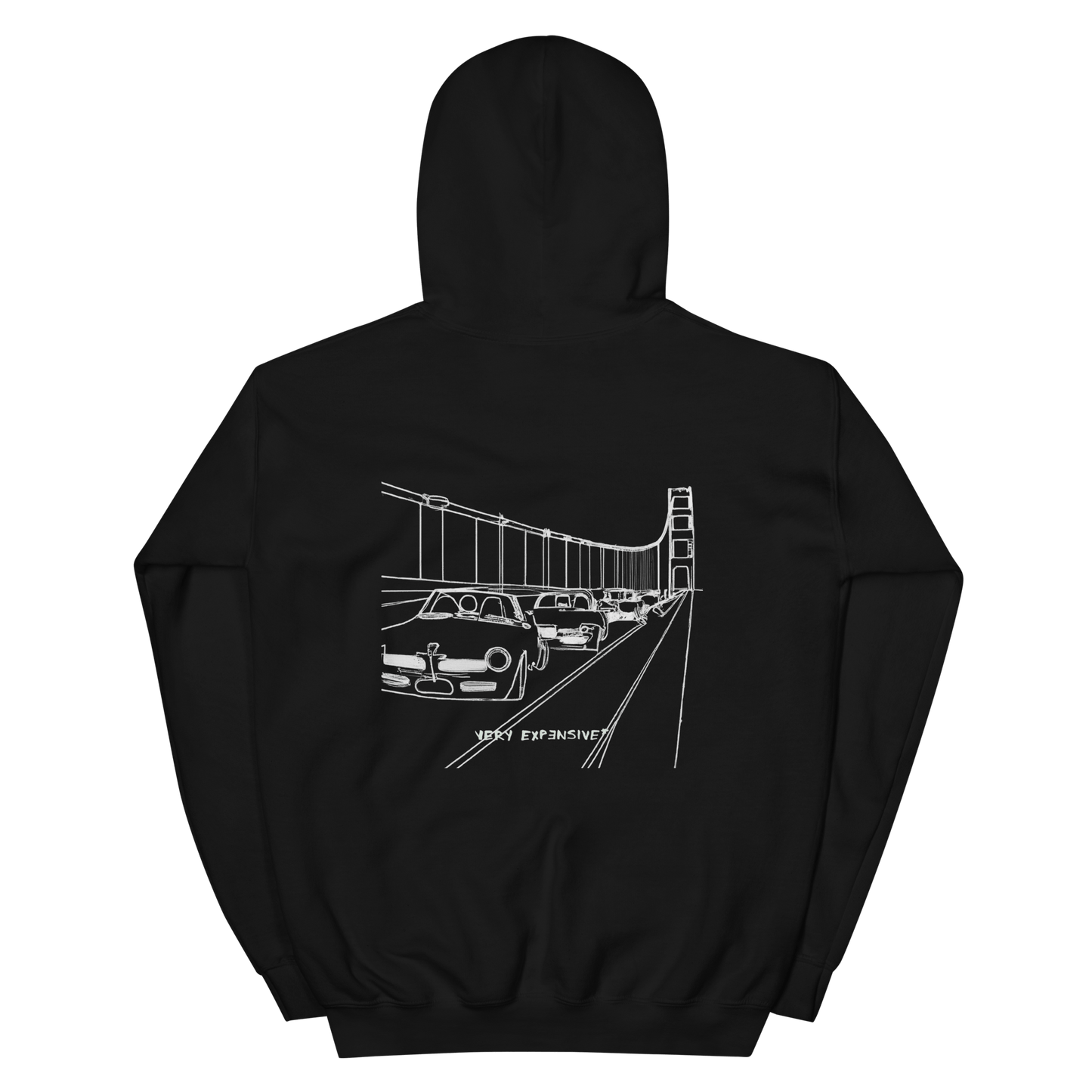 BMW Cruise on Golden Gate Print Hoodie - Very Expensive*
