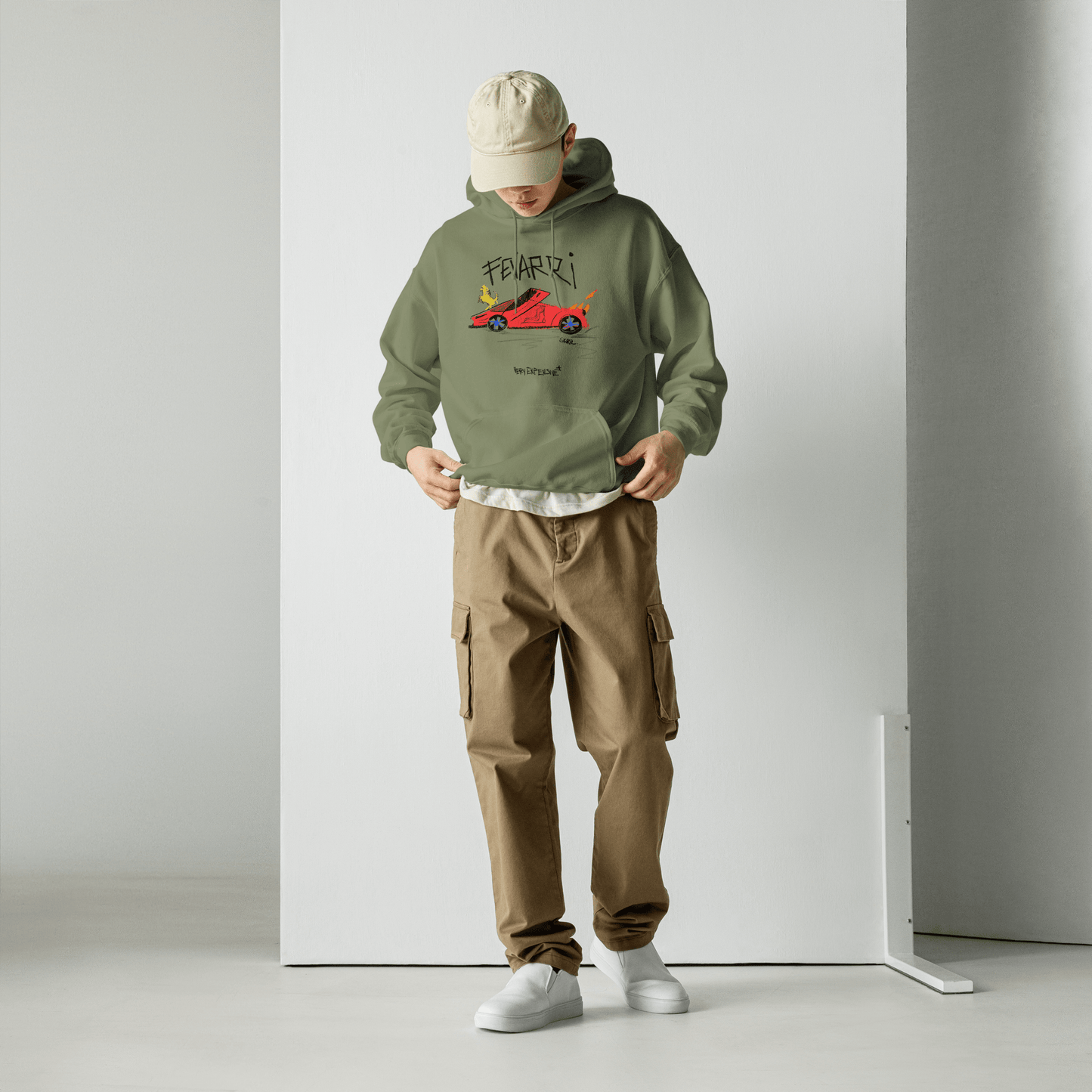 "Fevarri" Childish Drawing Design Hoddie - Very Expensive*