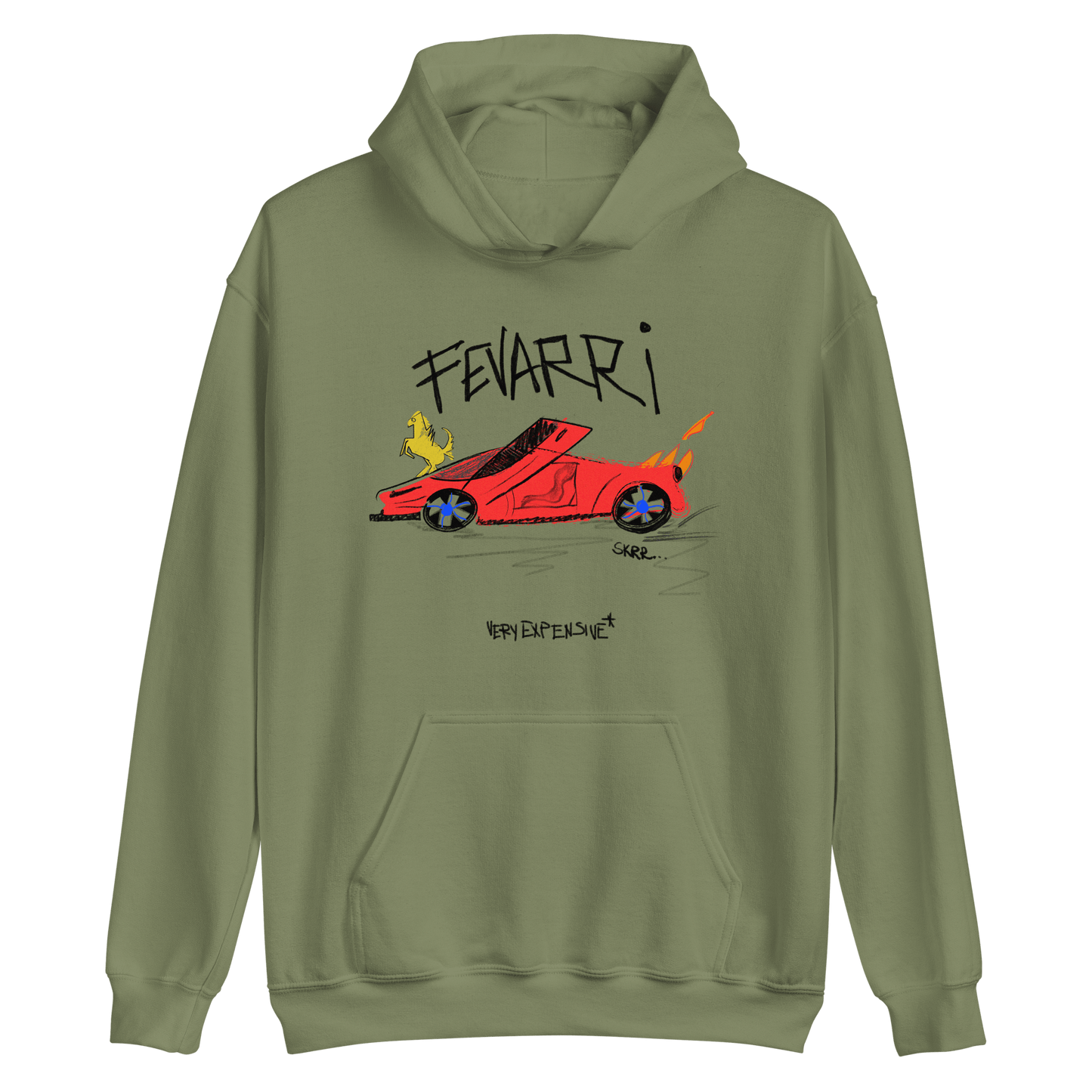 "Fevarri" Childish Drawing Design Hoddie - Very Expensive*