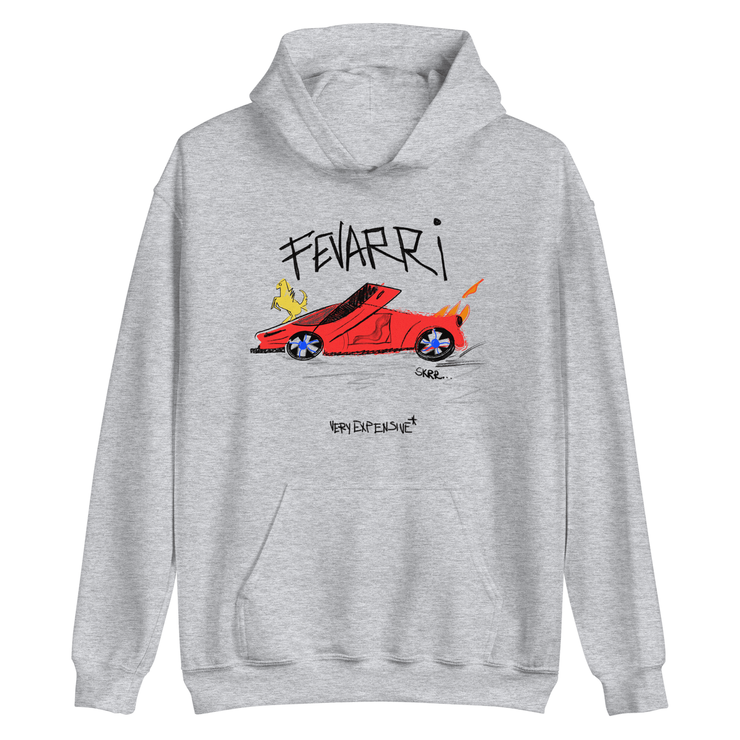 "Fevarri" Childish Drawing Design Hoddie - Very Expensive*