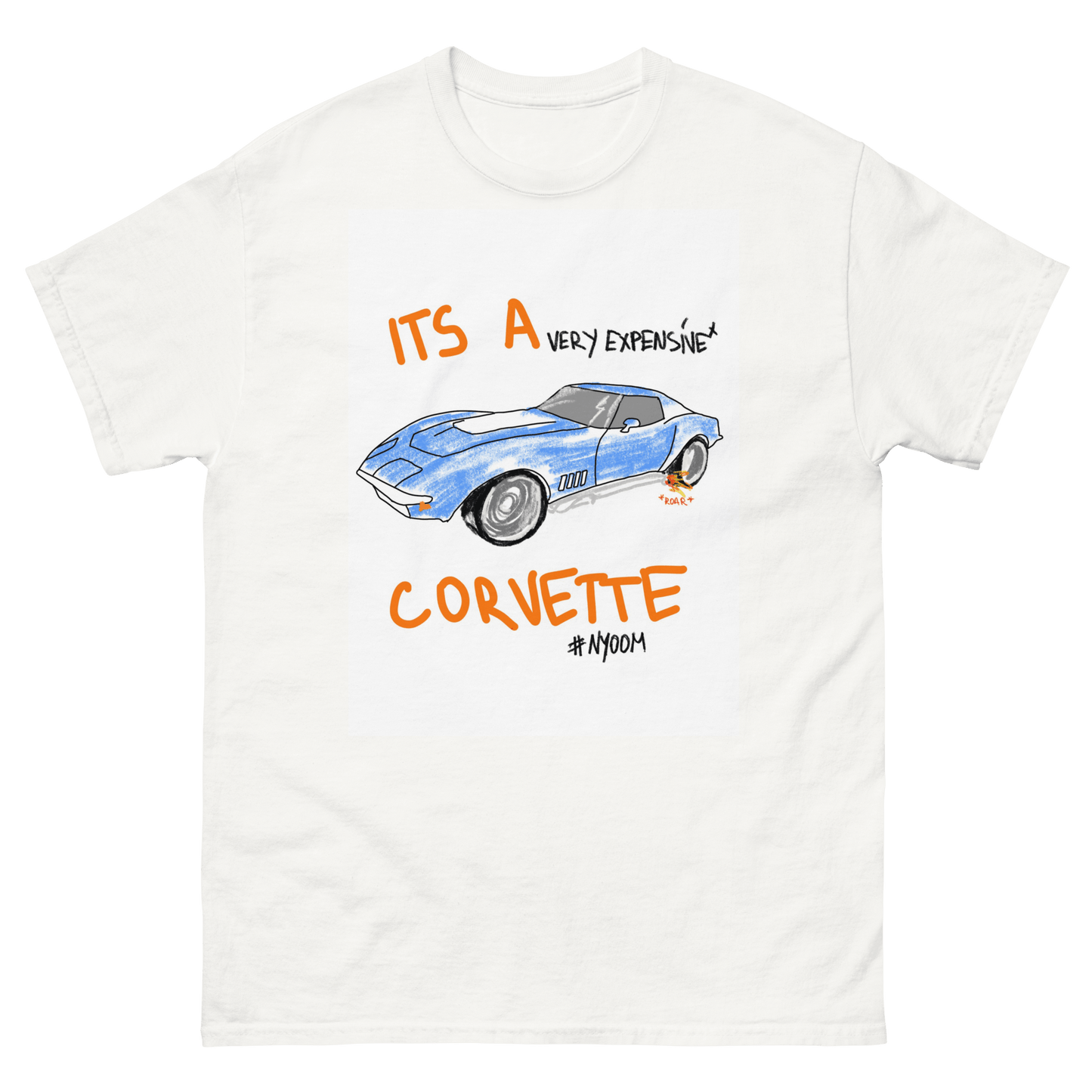 It's a Corvette Old School Car Print T - Shirt #nyoom - Very Expensive*