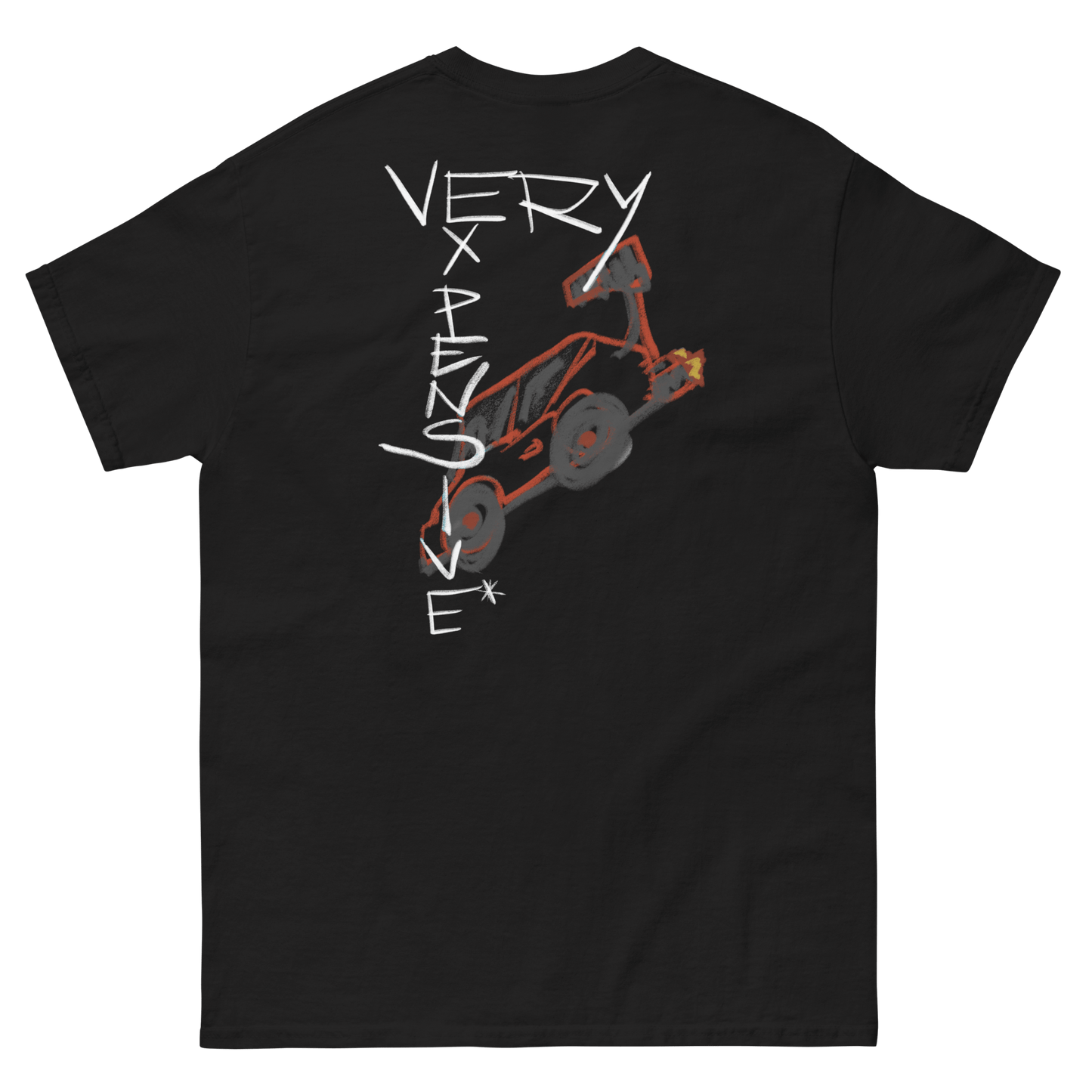 "It's a Supra" Sports Car Childish Drawing T-Shirt - Very Expensive*