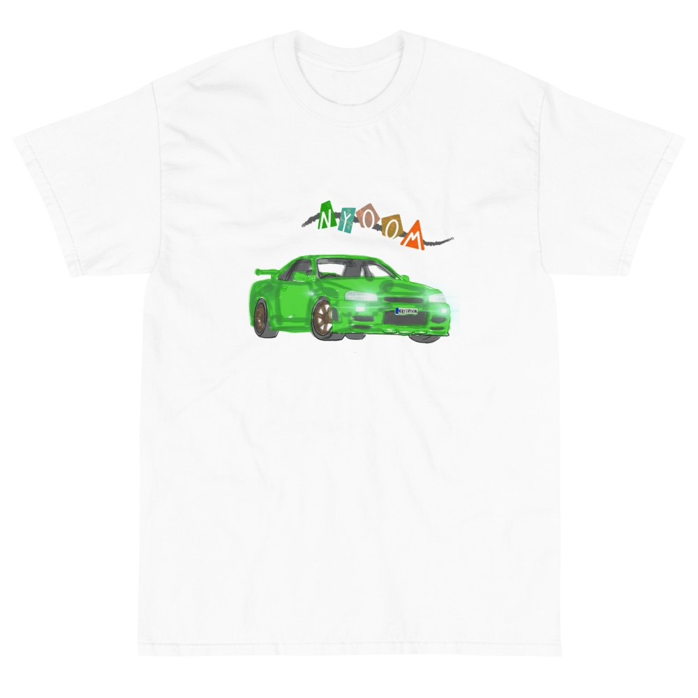 Nissan Skyline R34 GTR Sketch Design T-Shirt - Very Expensive*