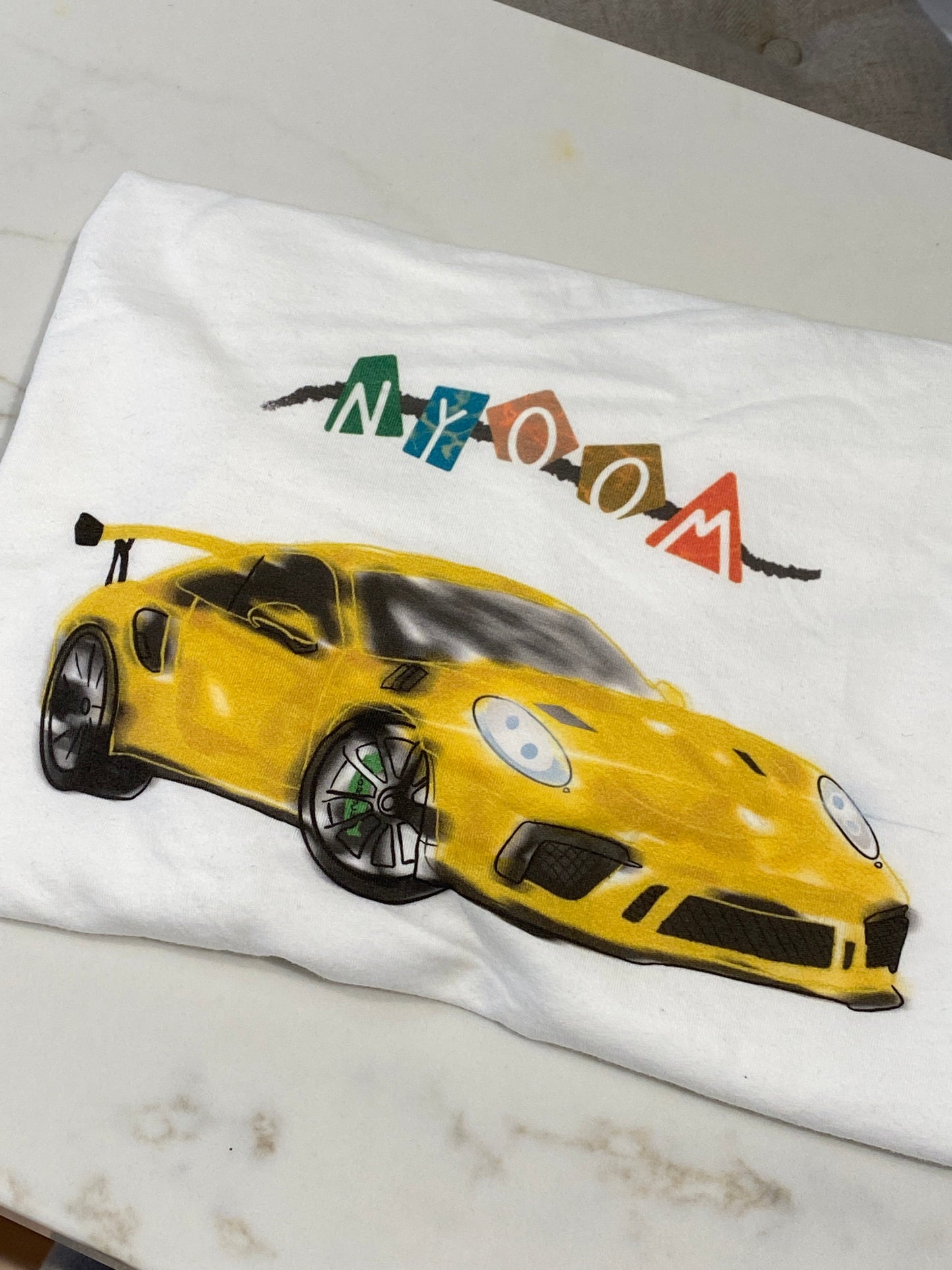 Porsche GT3RS Sketch Design T-Shirt - Very Expensive*