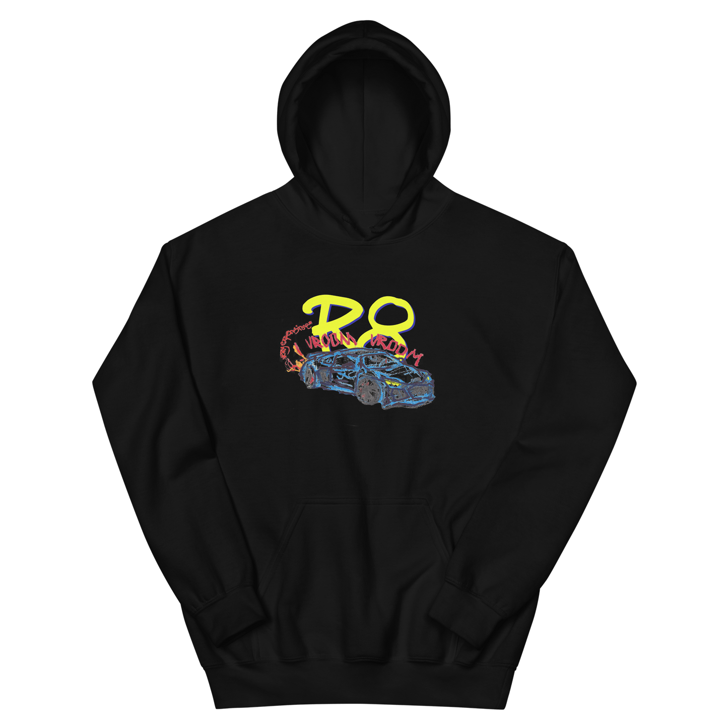 Audi R8 Childish Drawing Hoodie - Very Expensive*