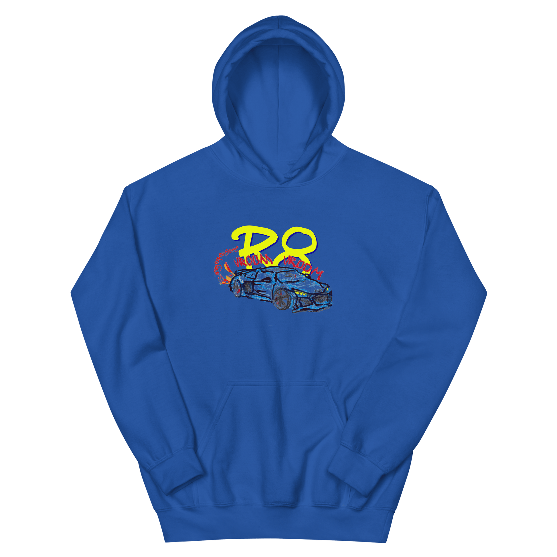 Audi R8 Childish Drawing Hoodie - Very Expensive*