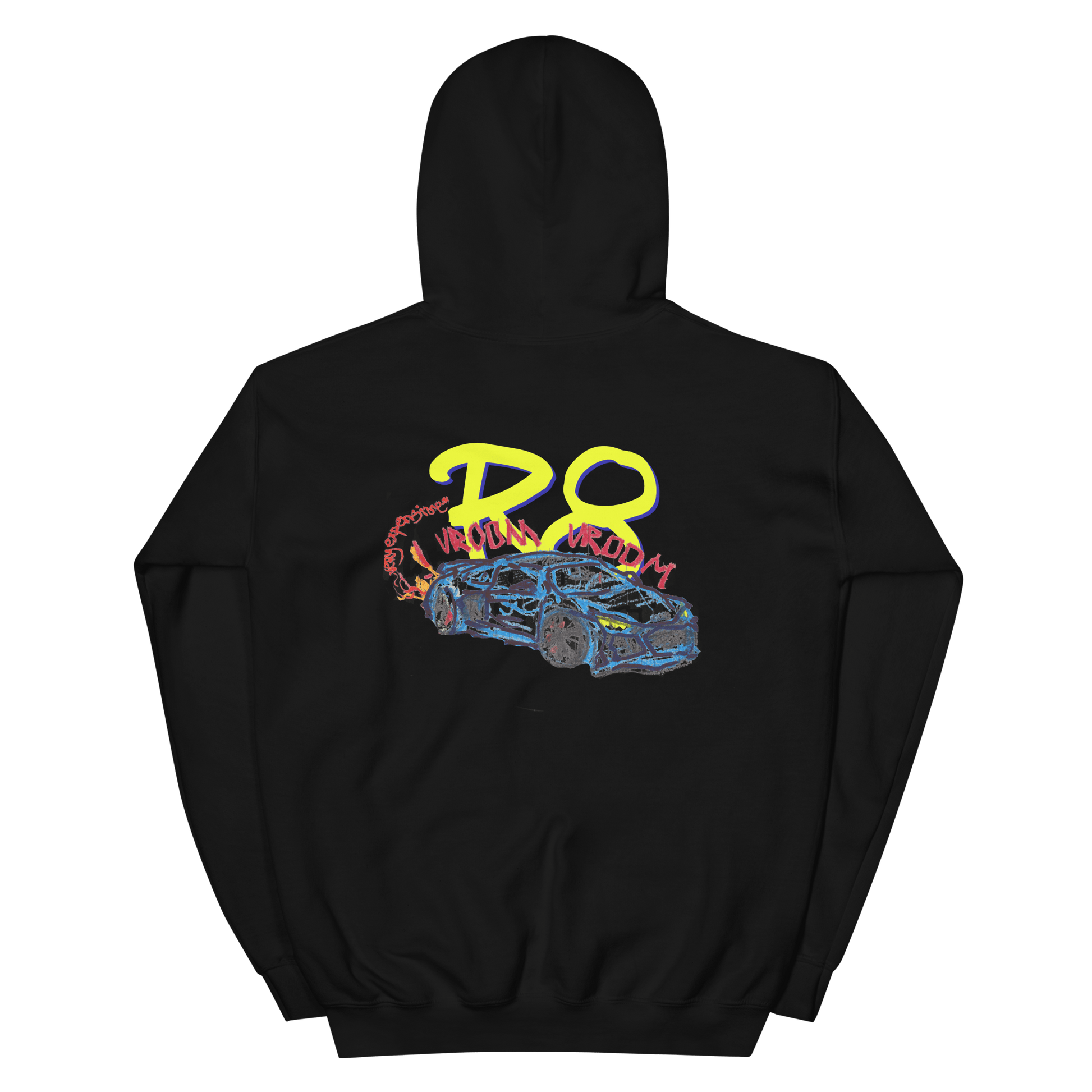 Audi R8 Childish Drawing Hoodie - Very Expensive*
