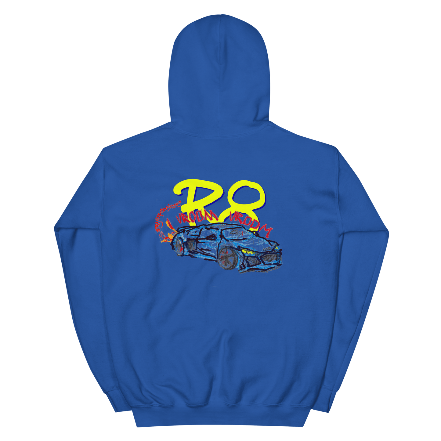 Audi R8 Childish Drawing Hoodie - Very Expensive*