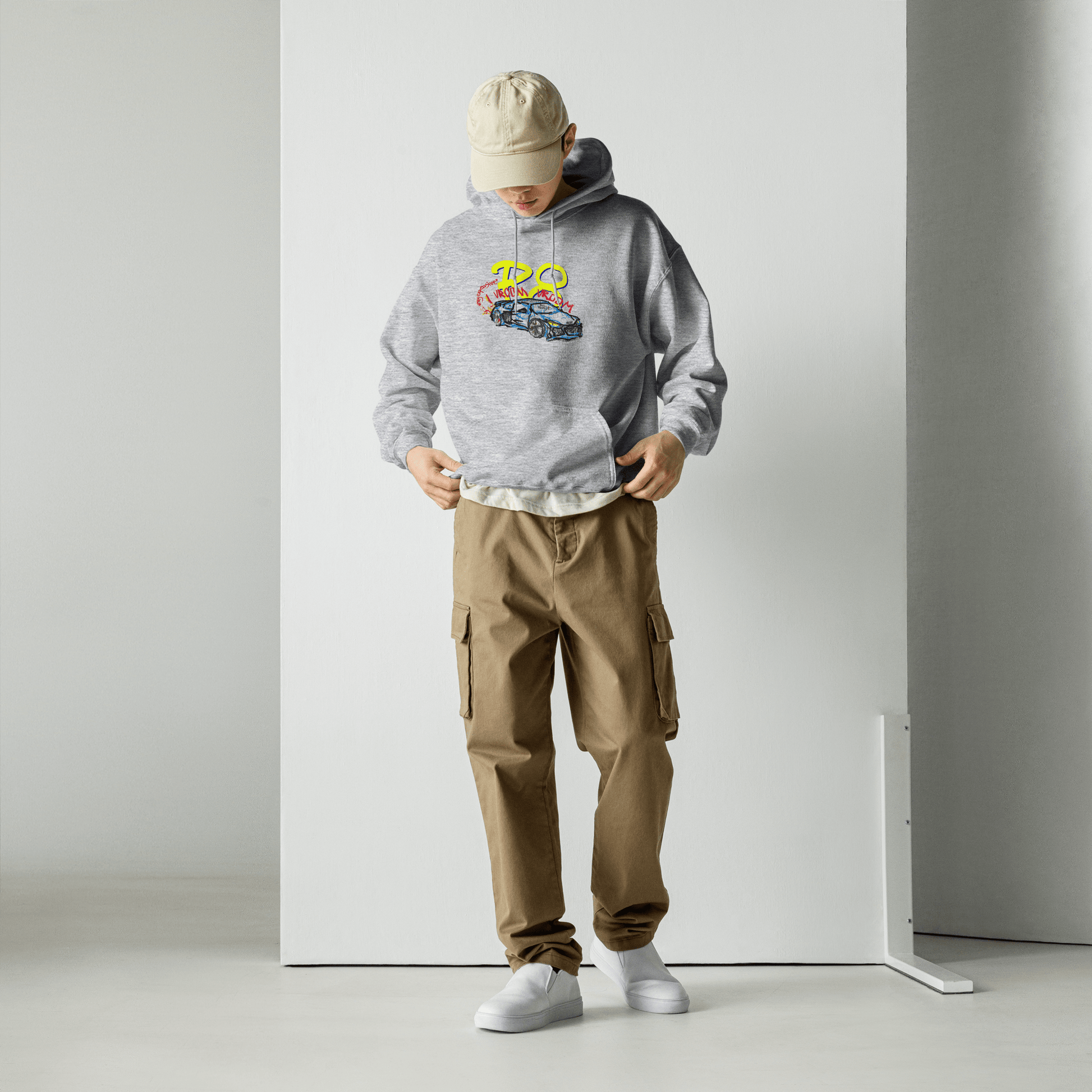 Audi R8 Childish Drawing Hoodie - Very Expensive*