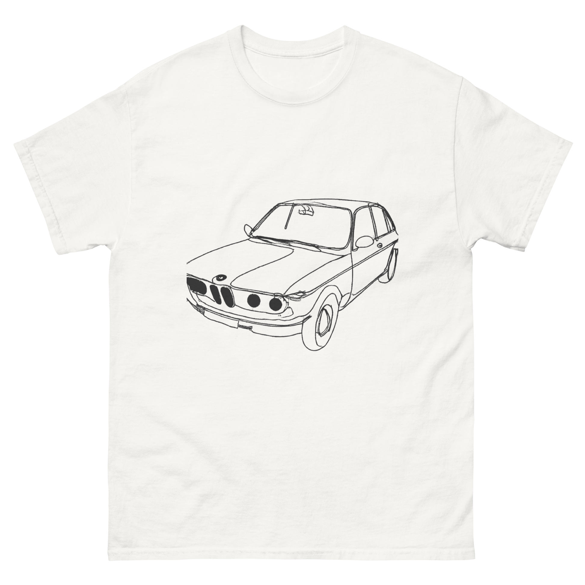 BMW E30's Line Art Front & Back Design T-Shirt - Very Expensive*