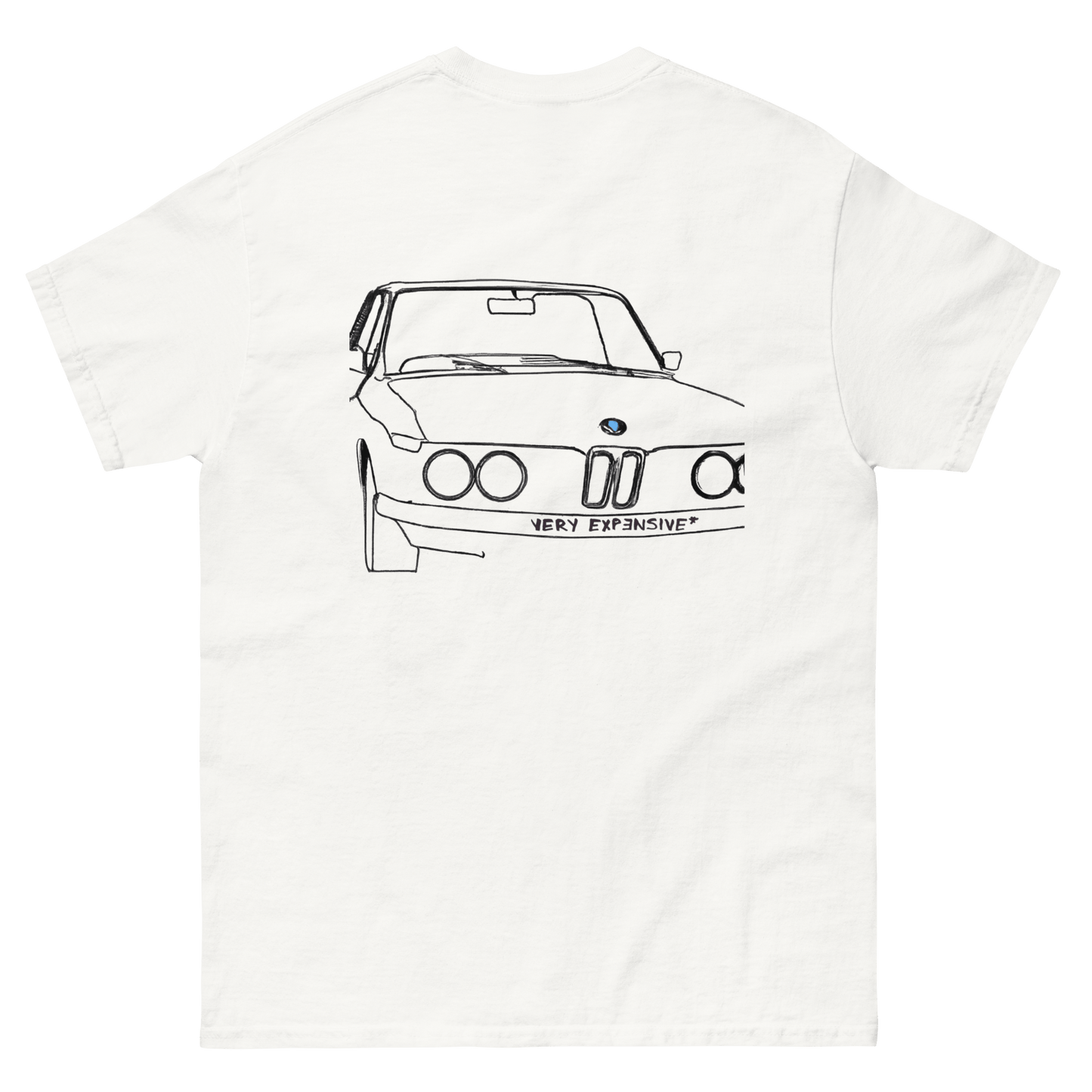 BMW E30's Line Art Front & Back Design T-Shirt - Very Expensive*