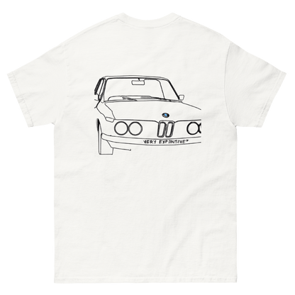 BMW E30's Line Art Front & Back Design T-Shirt - Very Expensive*