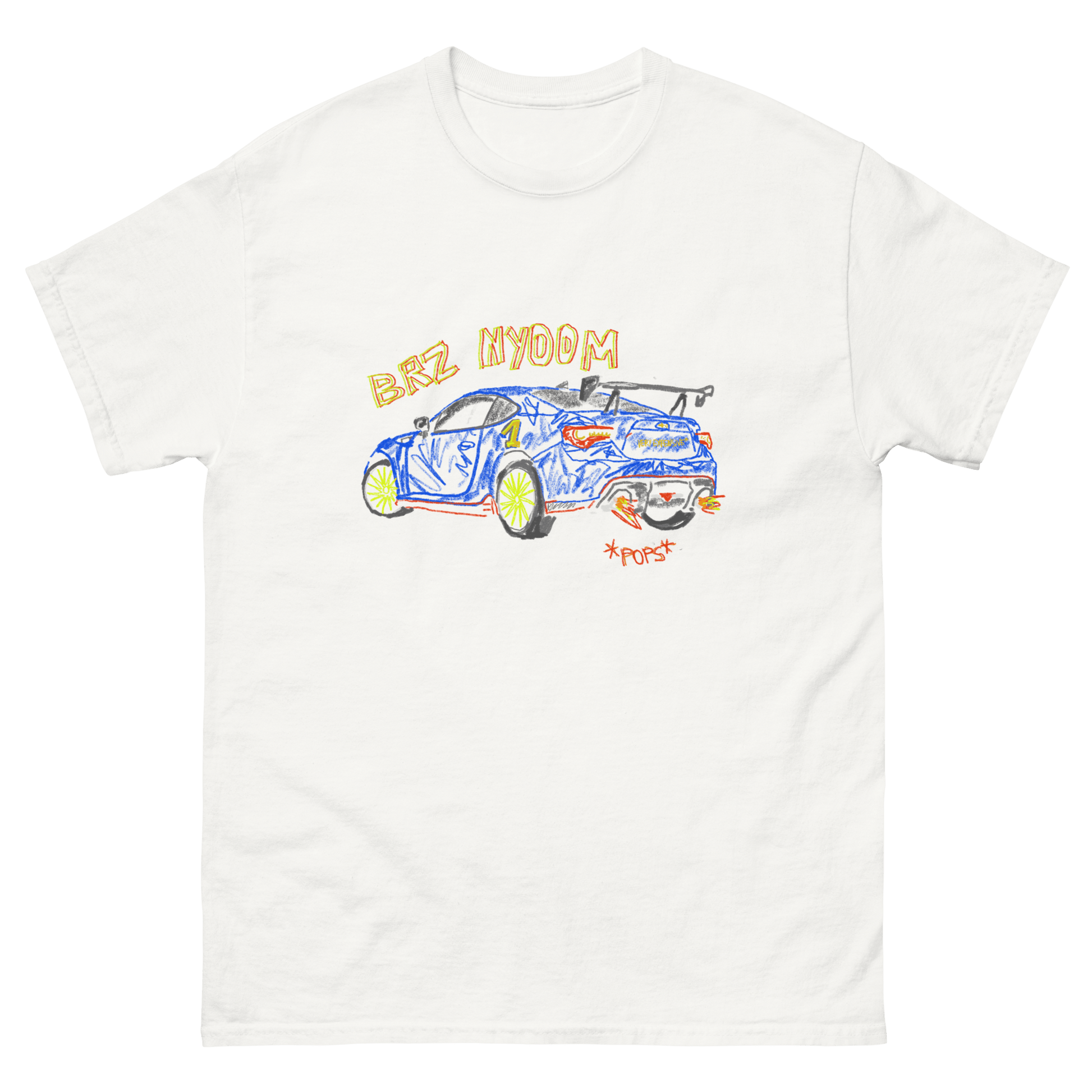 BRZ Subaru Nyoom Scribbles Car Design T - Shirt - Very Expensive*