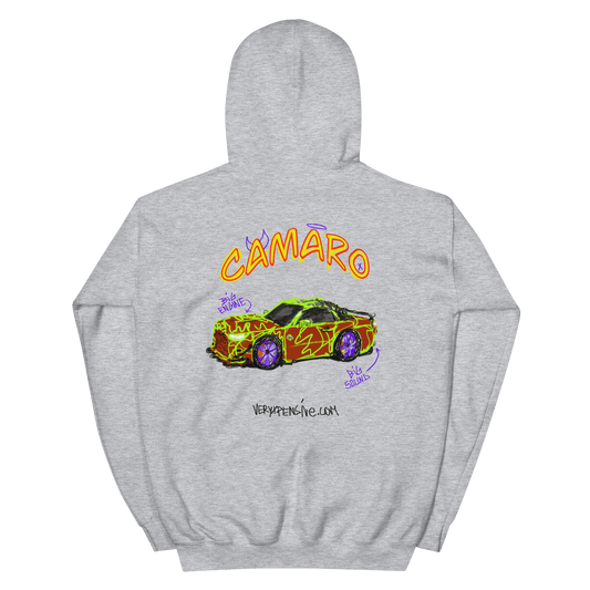 Chevrolet Camaro Doodles Design Hoodie - Very Expensive*