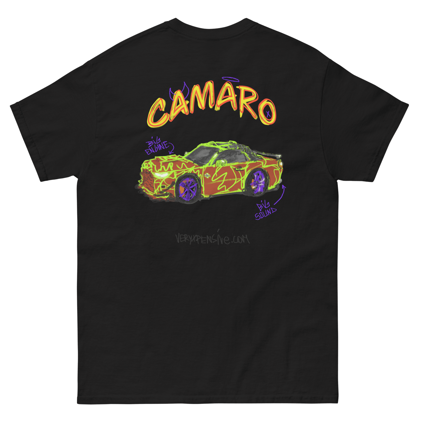 Chevrolet Camaro Doodles Design T-Shirt - Very Expensive*