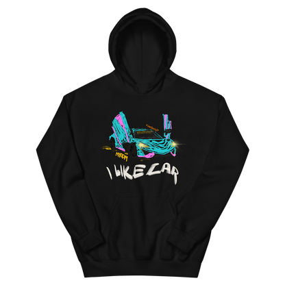 Custom Childish Scribbles Car Design Hoodie - Very Expensive*