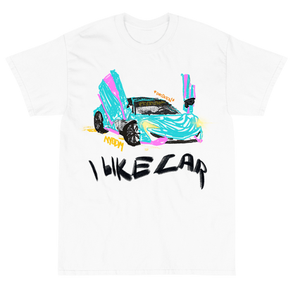 Custom Childish Scribbles Car Design T-Shirt - Very Expensive*