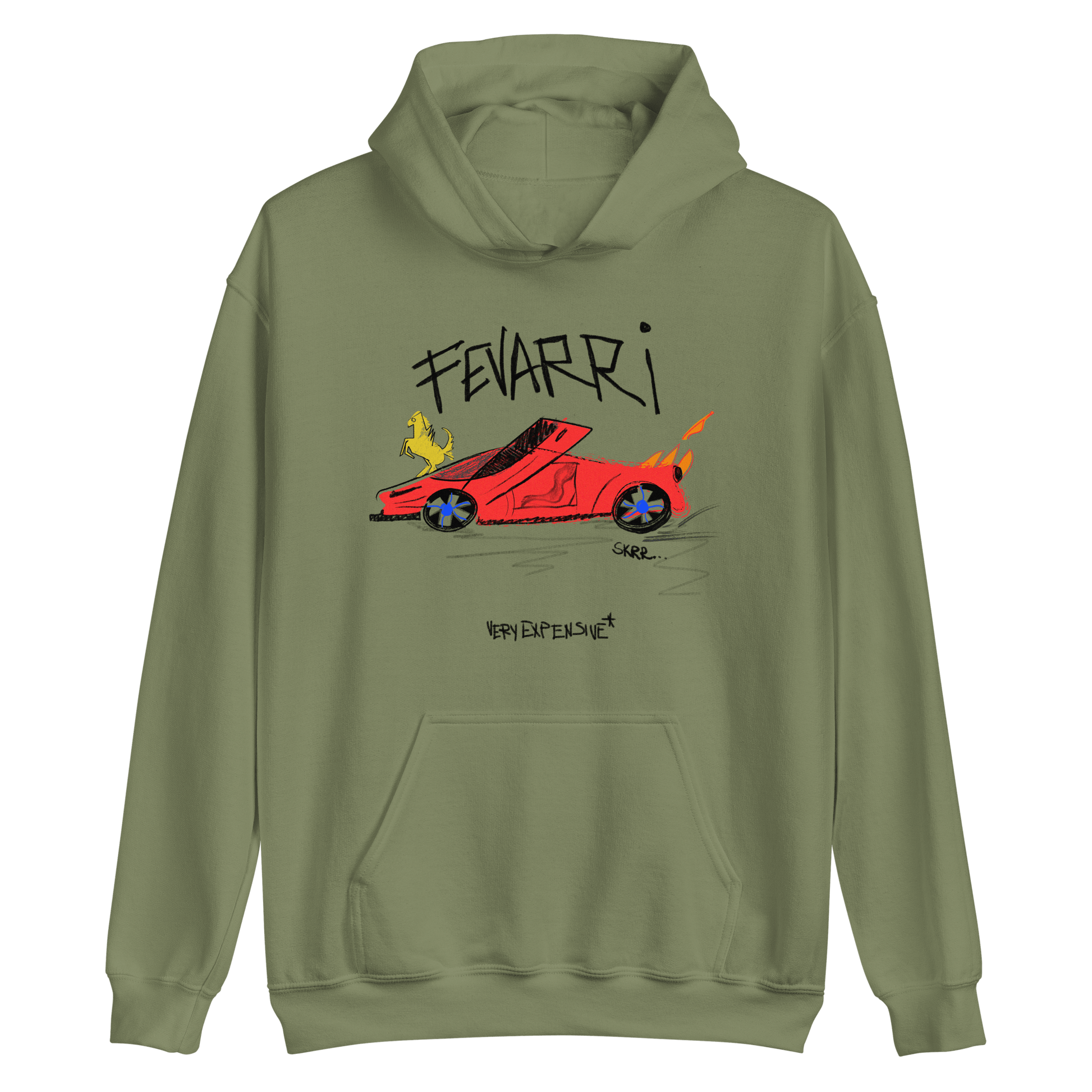 "Fevarri" Childish Drawing Design Hoddie - Very Expensive*