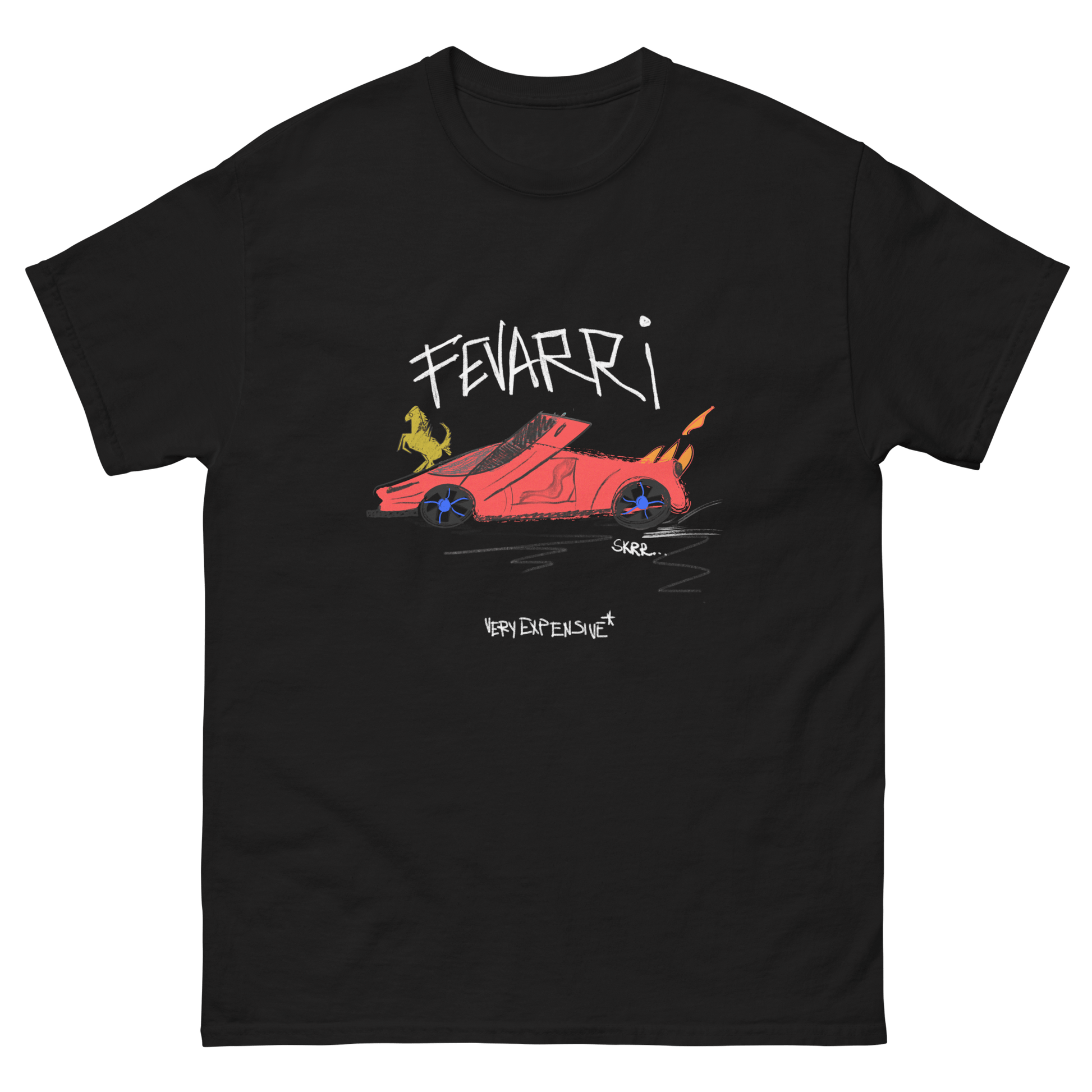 "Fevarri" Childish Drawing Design T-Shirt - Very Expensive*