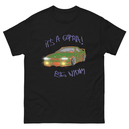 "It's a Supra" Sports Car Childish Drawing T-Shirt - Very Expensive*