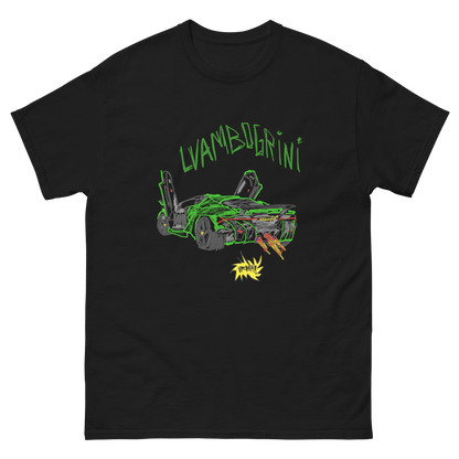 "LVAMBOGRINI" Sports Car Childish Drawing Print T-Shirt - Very Expensive*