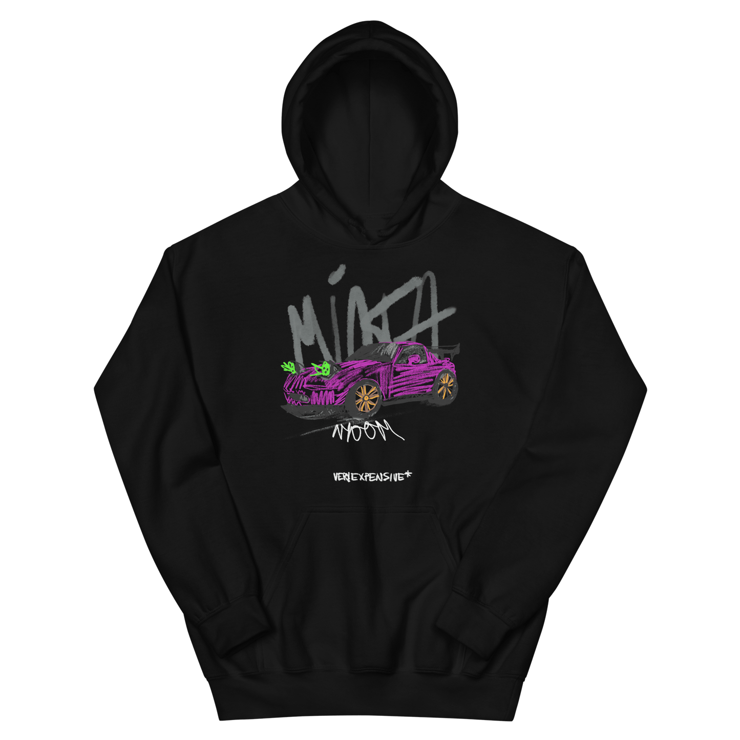 Mazda Miata Childish Scribble Design Hoodie - Very Expensive*