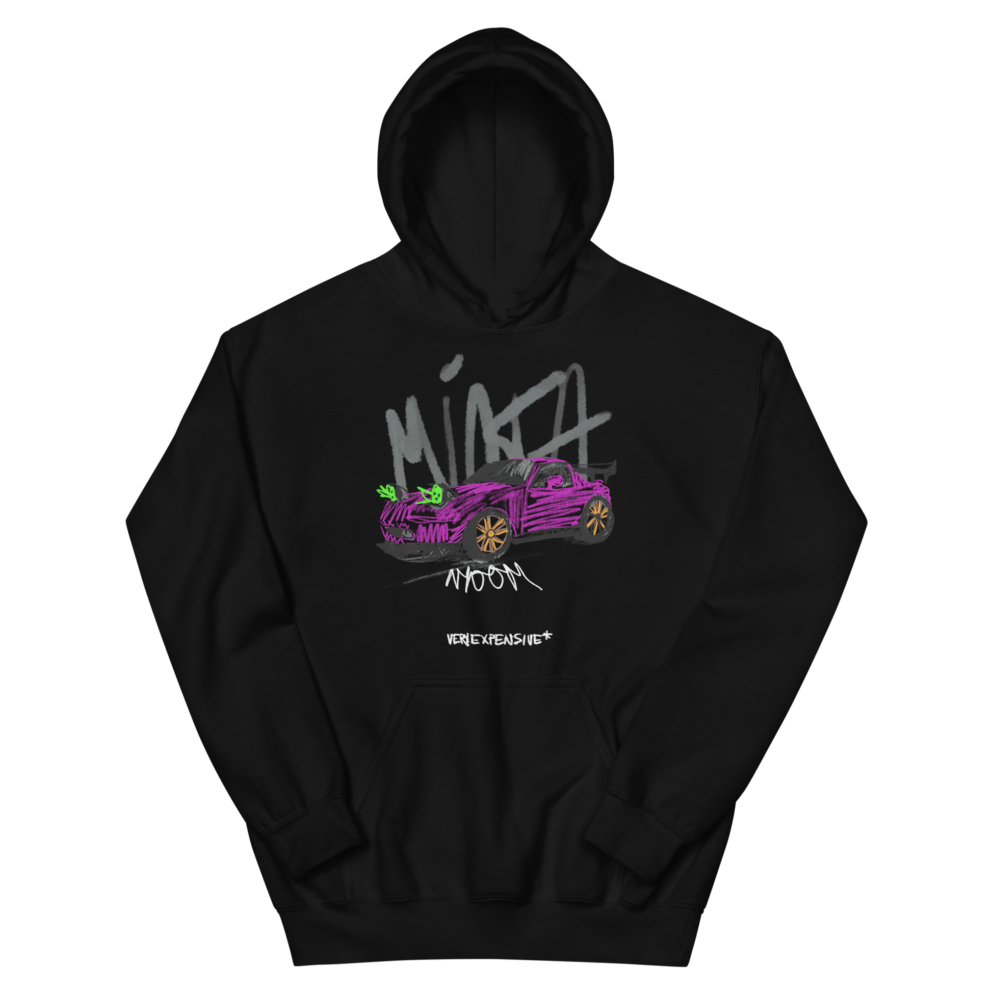 Mazda Miata Childish Scribble Design Hoodie - Very Expensive*