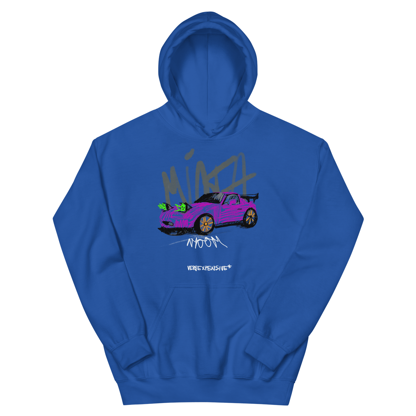 Mazda Miata Childish Scribble Design Hoodie - Very Expensive*