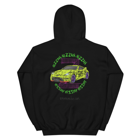 Nissan Sports Car "Z" Doodles Design Hoodie - Very Expensive*
