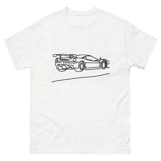 One Line Race Car Sketch T-Shirt - Very Expensive*