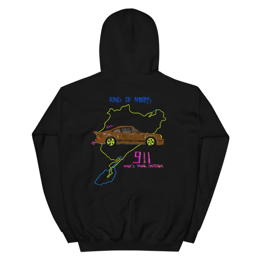 "Ring of Nyooms" Porsche 911 Nurburgring Car Design Hoodie - Very Expensive*