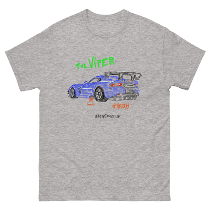 The Dodge Viper Car Sketch Print T-Shirt - Very Expensive*