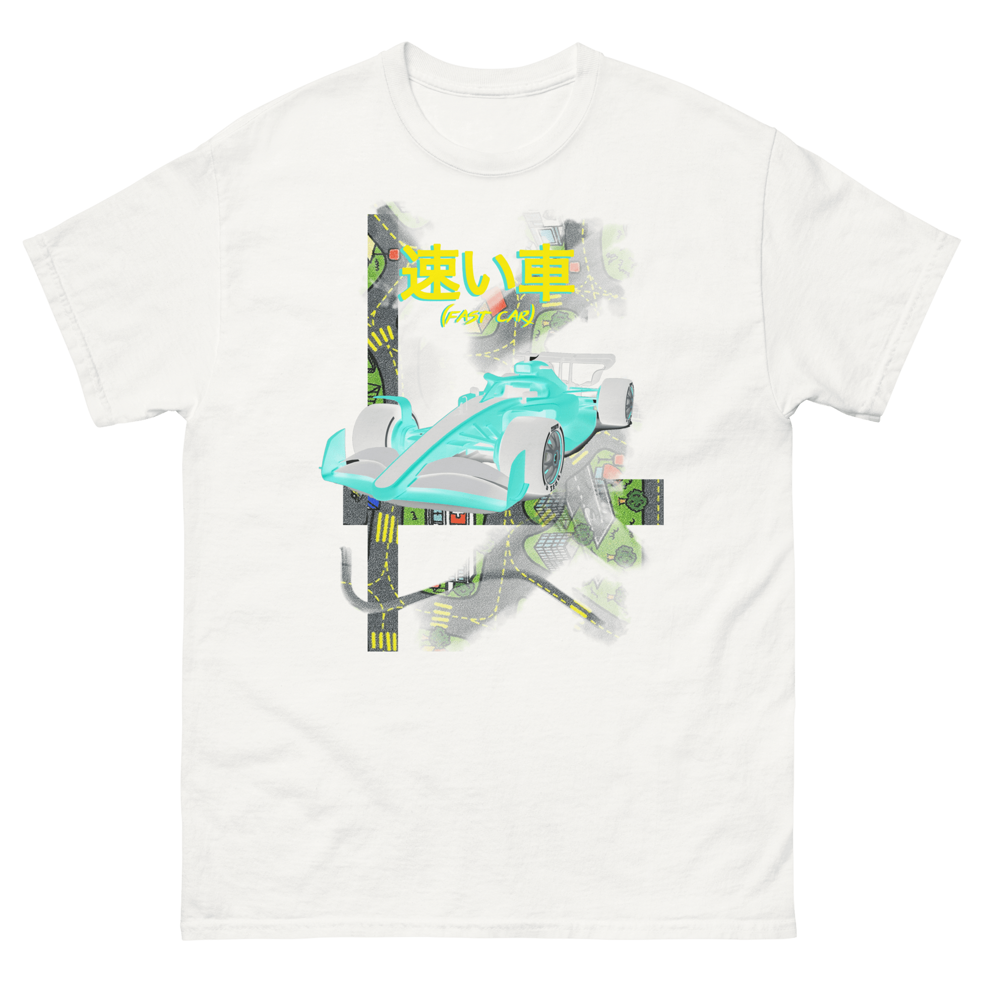 VE* "Fast Car" Collage Print T-Shirt - Very Expensive*